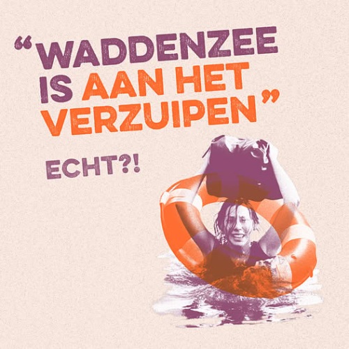 Echt waar, de waddenzee is aan het verdrinken