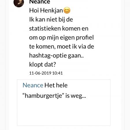 Neance Het hele “hamburgertje” is weg...