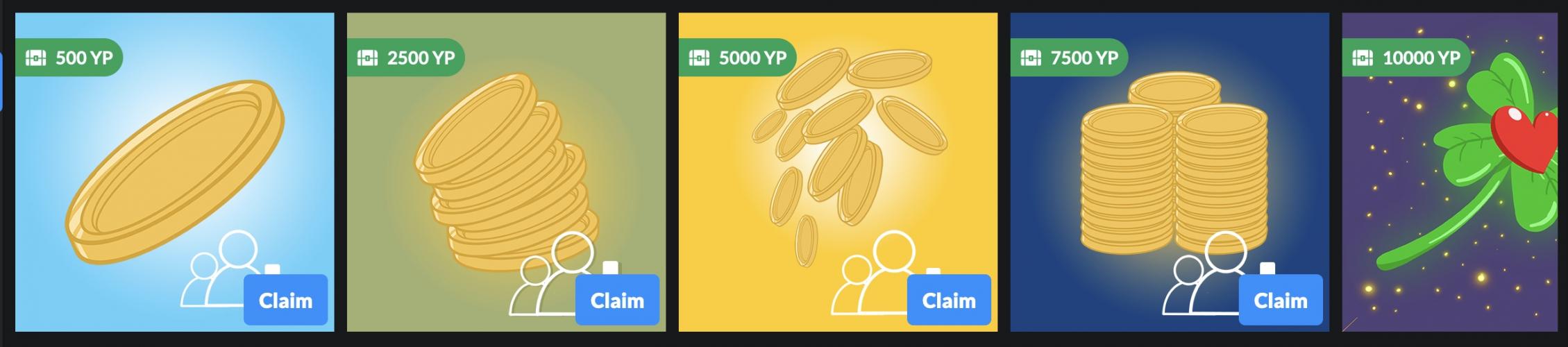 <a class="removable-mention" translate="no" data-mentionid="170193" href="/useroverview/170193/N%C3%A9stor%20David">@Néstor David</a> Yes, There are 6 recruitment monetization achievements that you can get cash prizes for:
1. Monetize 1 friend --&gt; 500 YP (You already received this one)
2. Monetize 5 friends --&gt;  2500 YP
3. Monetize 10 friends --&gt;  5000 YP
4. Monetize 25 friends --&gt; 7500 YP
5. Monetize 50 friends --&gt; 10000 YP
6. Monetize 100 friends --&gt; &nbsp;25000 YP
All of them sum up to 50,500 YP . Basically you receive that 50,000 YP in parts of 6 every time you complete each achievement.

If you click on "Claim" you can view your entire progress and then you can see that you already received the 500 YP of the first one 😄<br>