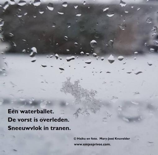 Een waterballet/ Haiku