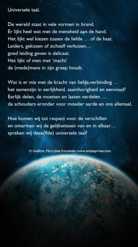 Universele taal / Gedicht.