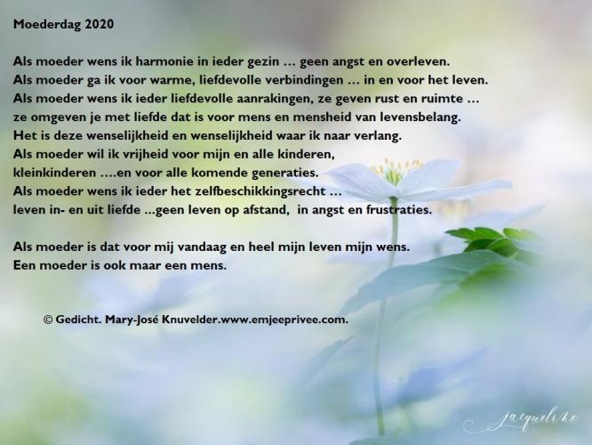 Moederdag 2020 / Gedicht.
