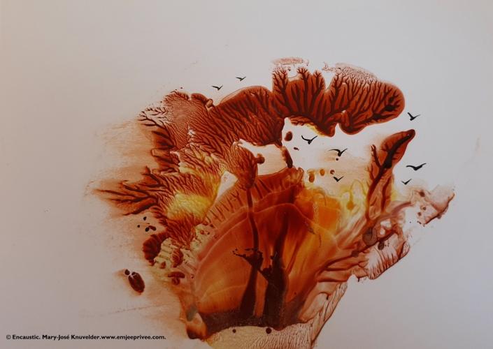 Forrest talk/Encaustic