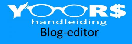 Blog editor voor blog opmaak
