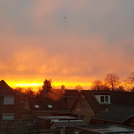 Ja het was prachtig. Heel even! Tot nu toe heb ik de zon niet meer gezien. 