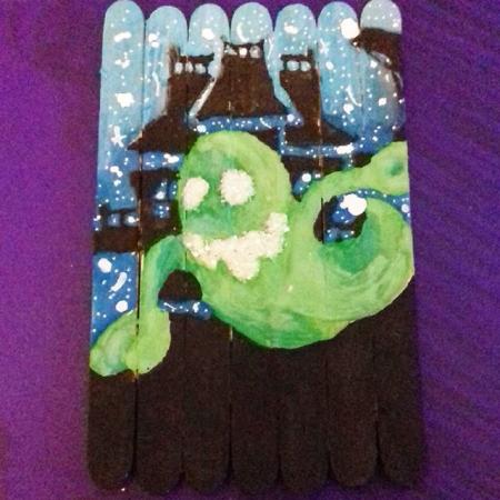 Schilderen op houten ijsstokjes. Een nieuwe hobby!#tekenen 