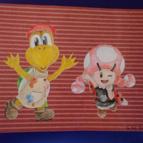 Koopa en Toadette 