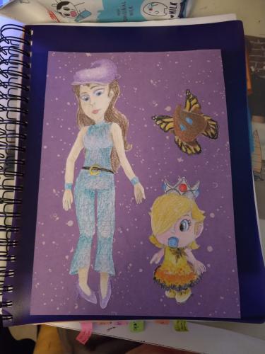 Pauline en baby Rosalina 