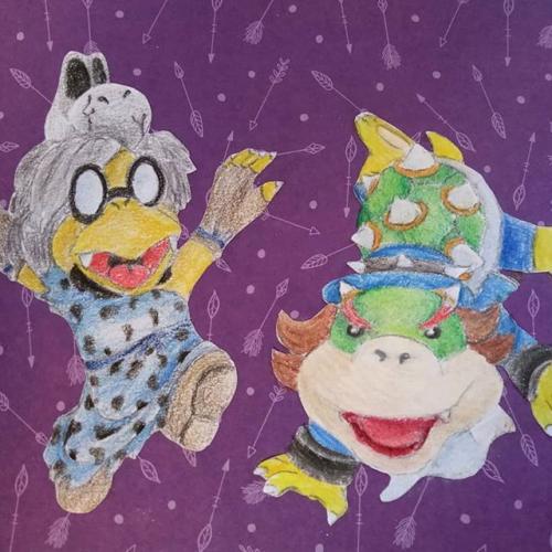 Bowser Junior and Kamek