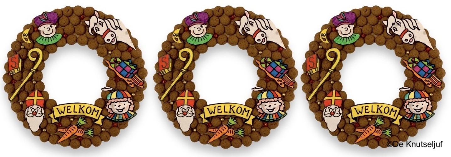 Sinterklaas krans van pepernoten