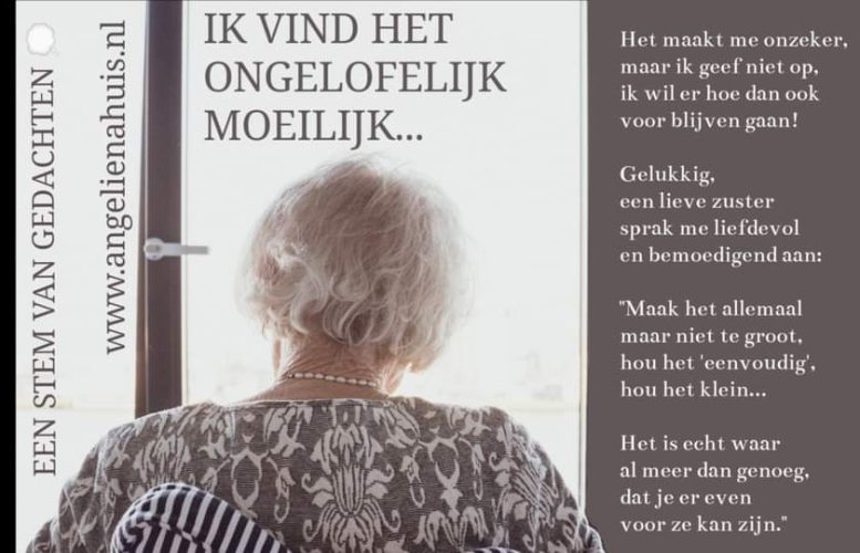 Ik vind het moeilijk