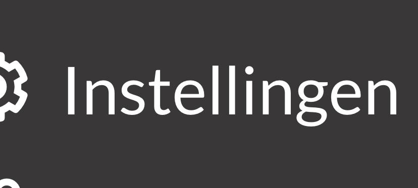 Or when the settings are in Dutch. Choose “instellingen” then “taal”