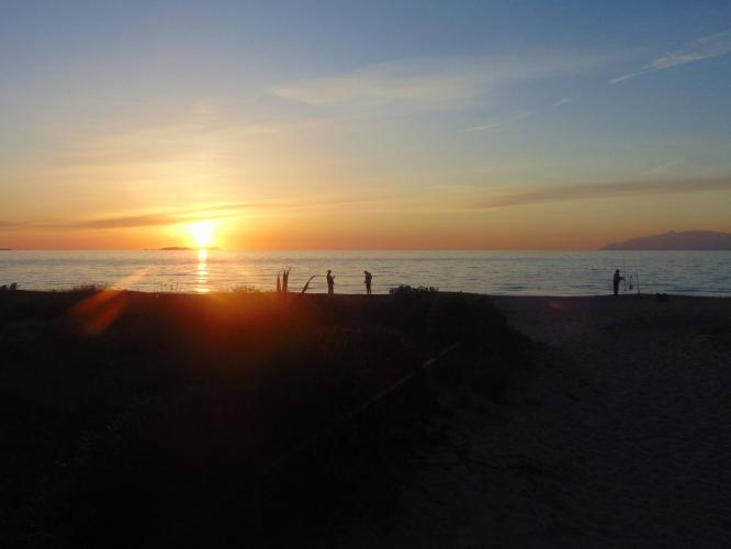 Zonsondergang op Corfu