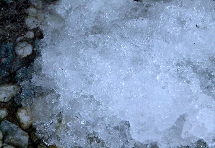 IJskristallen in de achtertuin