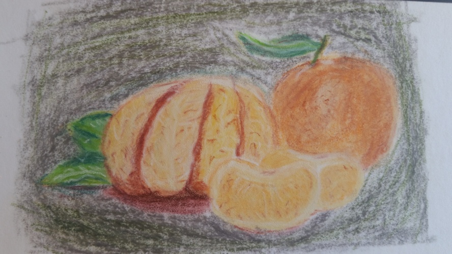 Mandarijnen in pastel