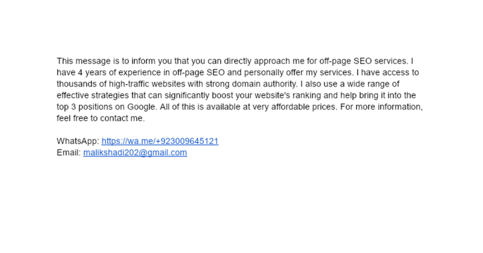 SEO Service Proposal