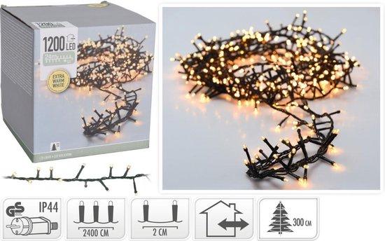 Kerstverlichting - Lichtsnoer - 1200 LED's - Lengte: 24 meter - Extra warm wit | bol.com