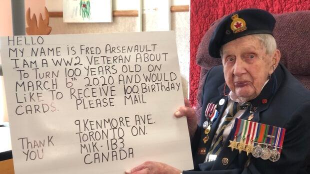  As WW II vet Fred Arsenault turns 100, his son plans birthday gift dear to his heart | CBC News