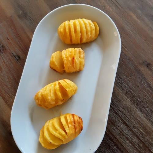  Hasselback aardappelen met Cheddar kaas uit de Philips Airfryer XXL
