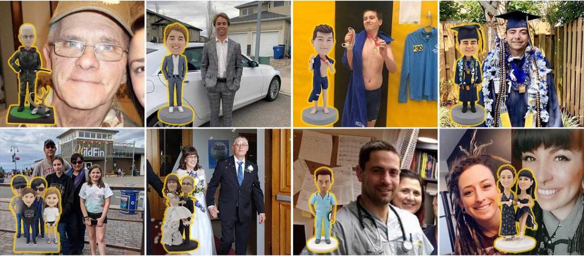  Custom bobblehead by photo-100% Personalized bobblehead Onlineshop