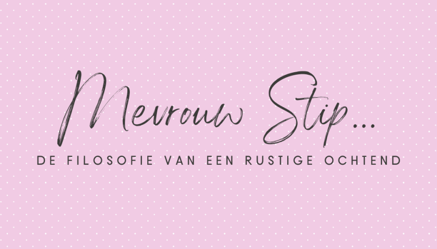 De filosofie van een rustige ochtend...