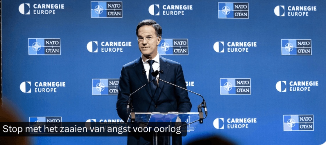 Eerste speech van Rutte bij de NAVO ?