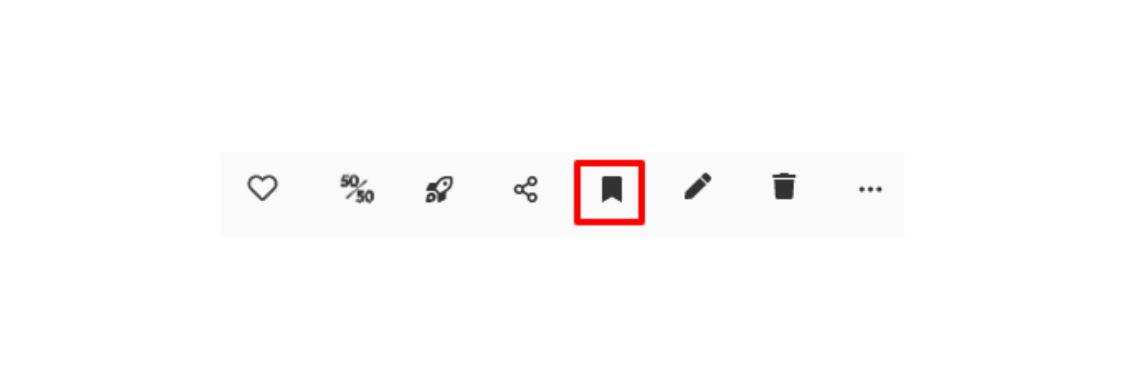Bewaar post (bookmark)