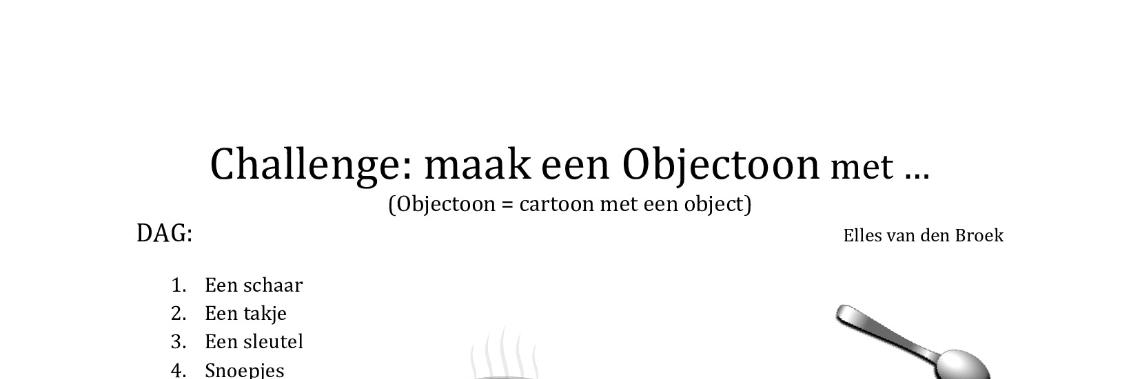  Challenge: Maak een Objectoon met .... Deel 1