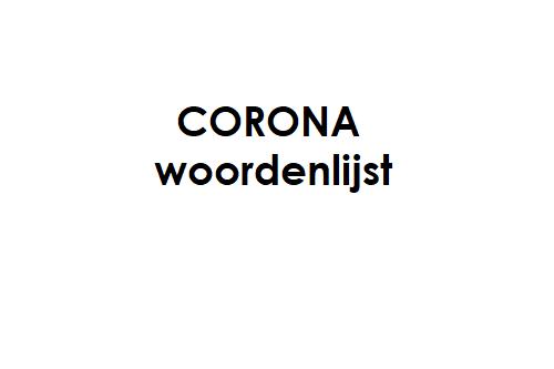  Corona woordenlijst