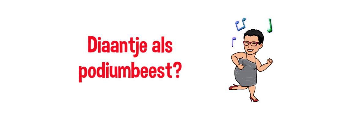  Diaantje als podiumbeest?