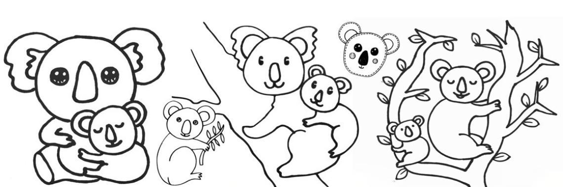  Kleurplaten koala
