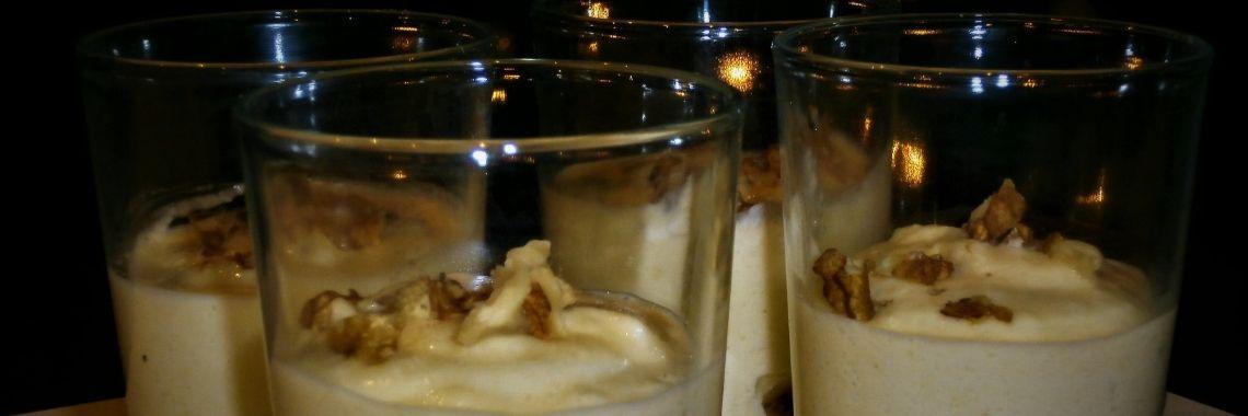  Mousse van #pastinaak met peer en walnoten (#glutenvrij, #vegetarisch)