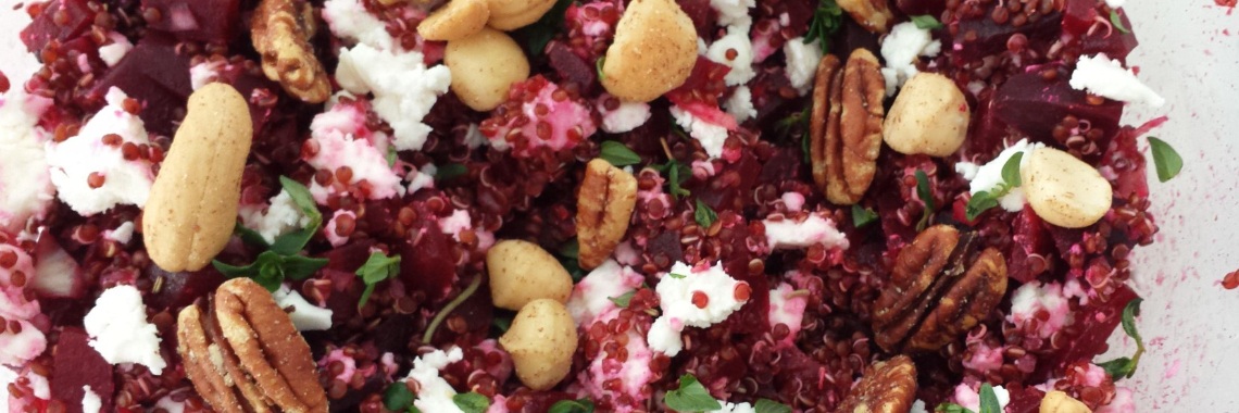 Bietensalade met feta, noten en quinoa | Madeleine