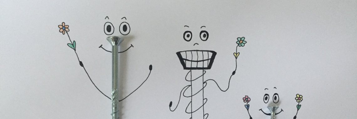 Objectoons day 7 - Screw - Drawing Figures | Madeleine