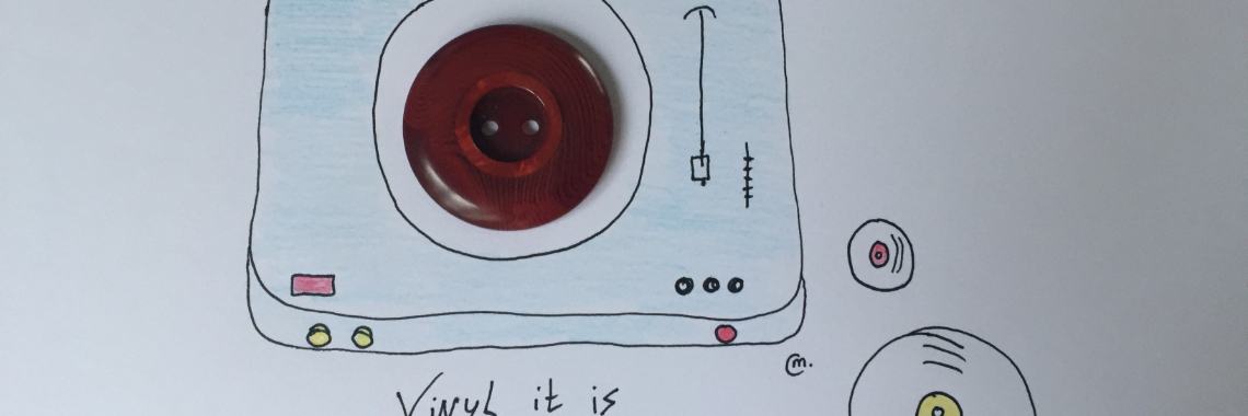 Objectoons dag 9 - Knoop - Tekening Platenspeler | Madeleine