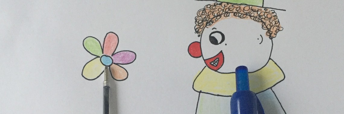 Objectoons Deel 2 - Balpen - Tekening Clown | Madeleine