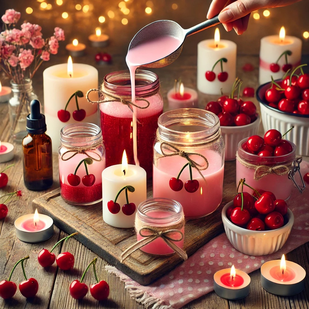 DIY Cherry Candles: Create a Sweet and Cozy Home Aroma | Madeleine