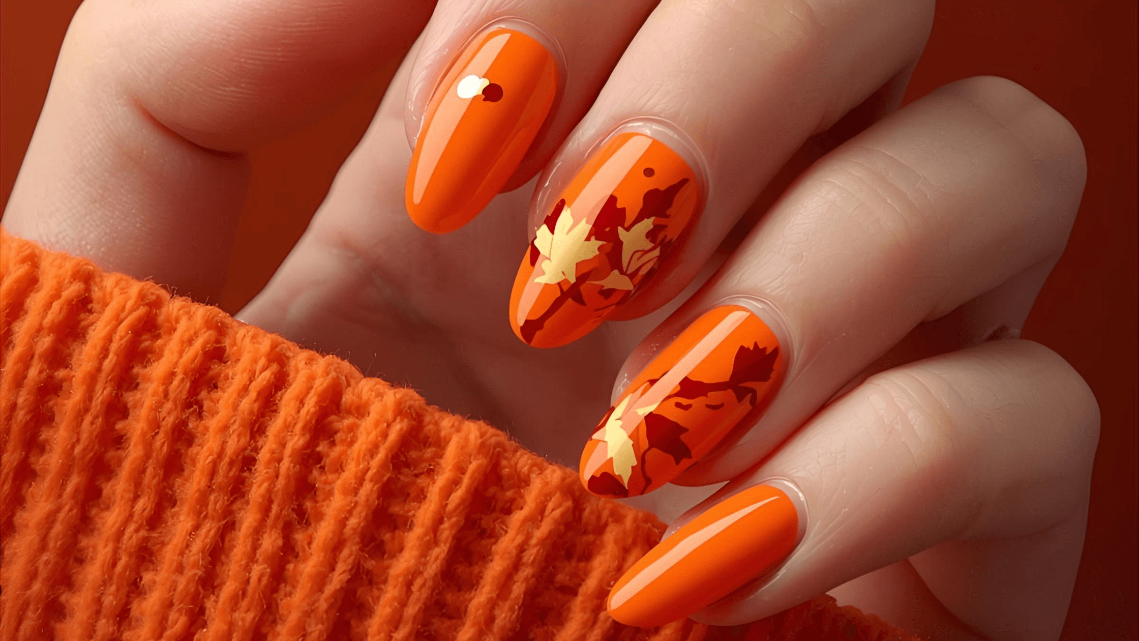 Autumn Orange Nails: The Warmest Trend of the Season 🍂 | Madeleine