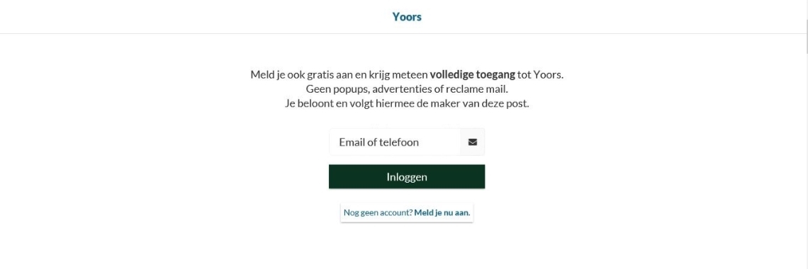 Is dat nieuw een Yoors Pop-Up zonder kruis? | Tegendraads