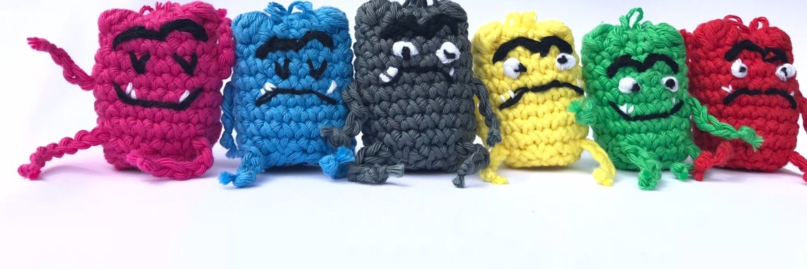 Gratis haakpatroon kleurenmonsters | margot.oldenbeuving