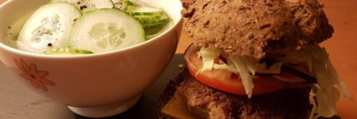 Burger sandwich | Koolhydraatbeperkterecepten.nl
