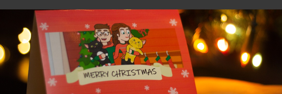 Cartoon Christmas card making! | Maluc