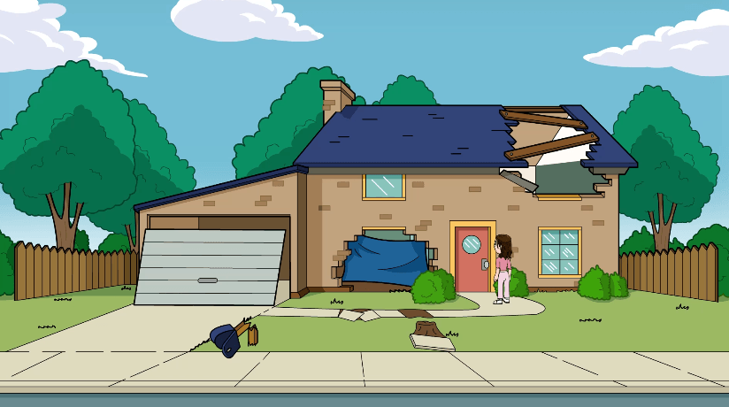 A damaged house | Maluc