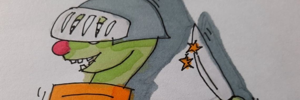 Blade - Wurm Inktober Challenge | Elles Creative Blogger