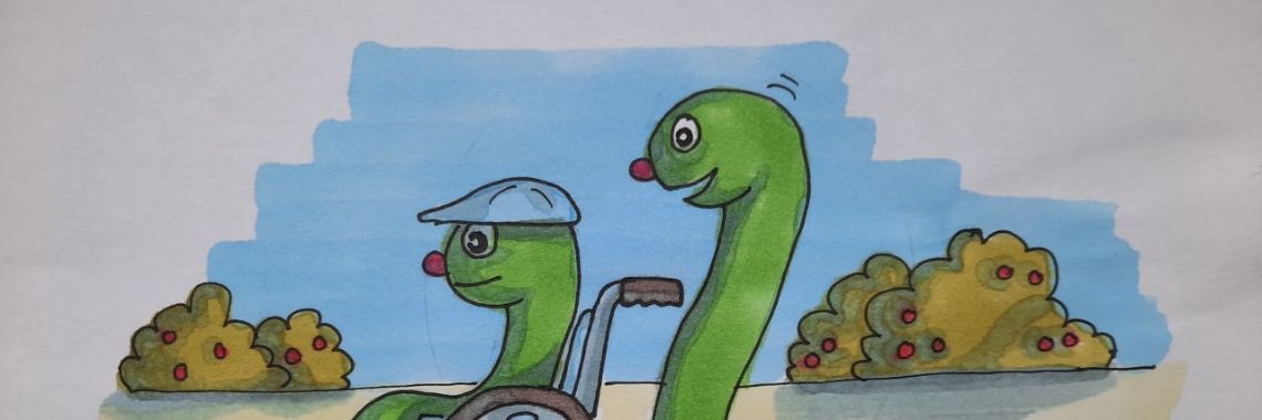 Buddy - Inktober 2020 - wurm | Elles Creative Blogger