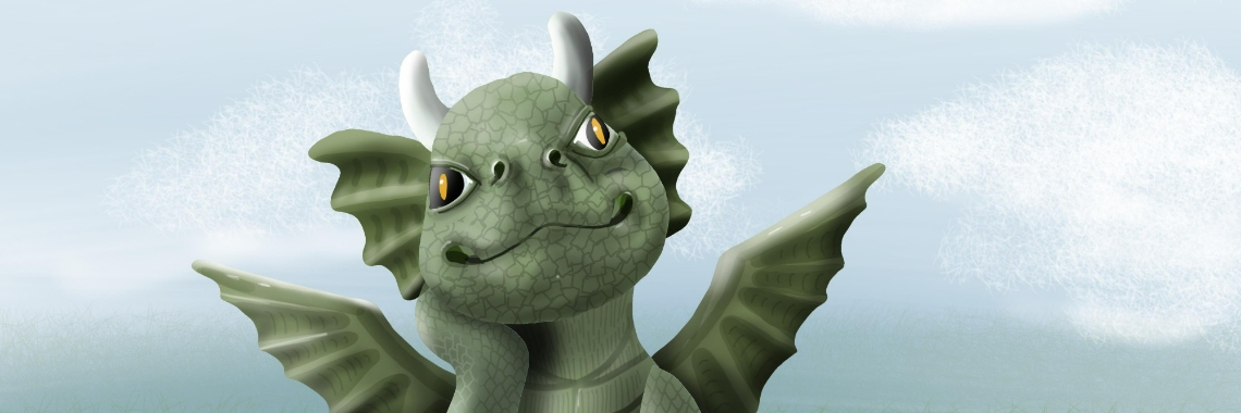 Digitaal tekenen - Draakje | Elles Creative Blogger