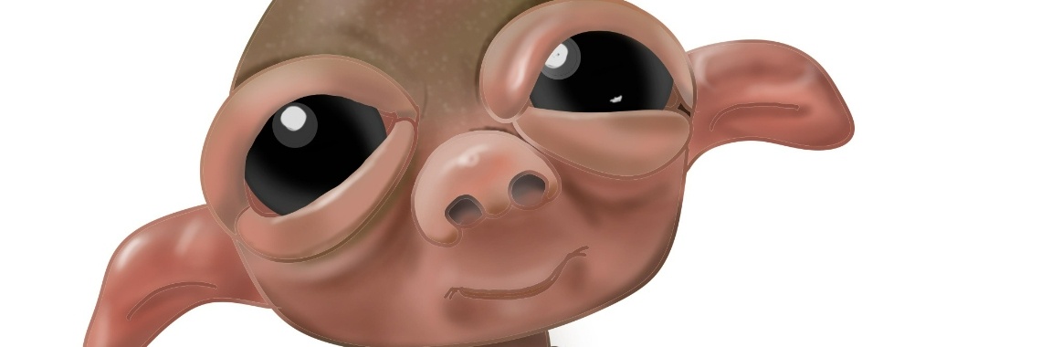 Digital drawing - baby monster | Elles Creative Blogger
