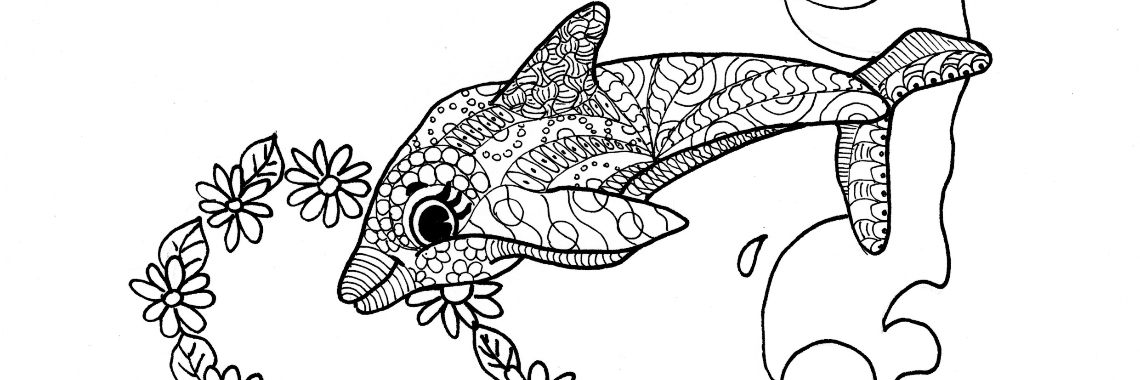 Coloriage Dauphins | Elles Creative Blogger