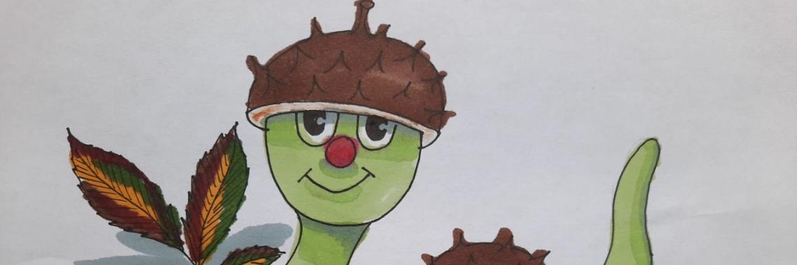 Ruwe bolster - Wurm - Inkober 14 | Elles Creative Blogger