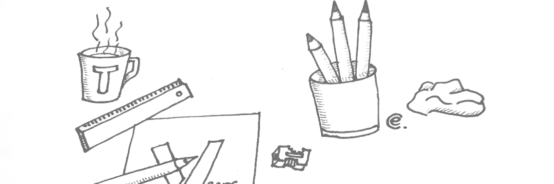 Week 2 - day 5 - doodlechallenge: drawing equipment | Elles Creative Blogger